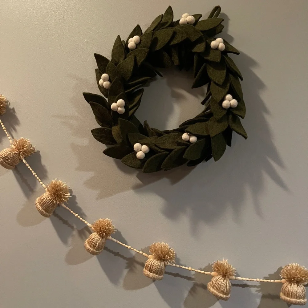 Beaded Christmas/ winter garland